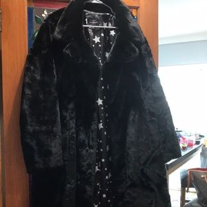 COPY - winter coat , beautiful light but warm faux fur winter or fall jacket.